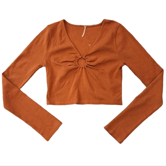 NWOT Free People cropped sweater - Picture 7 of 16